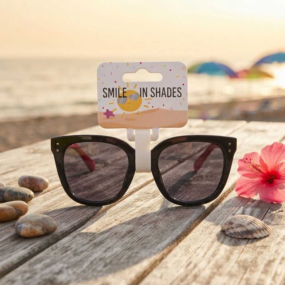 Smiles In Shades - Kids Cat-Eye Sunglasses - Black