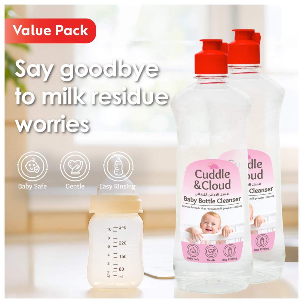 Cuddle & Cloud - Baby Bottle Cleanser - Pack of 2 - 500 ml