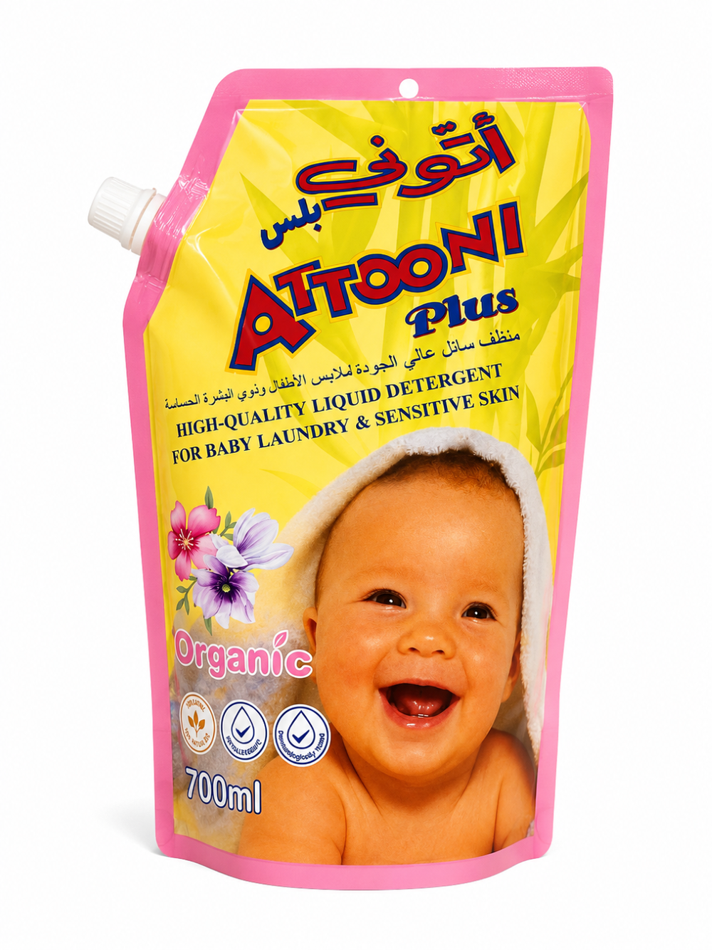Attooni Plus - Liquid Detergent - Pink - 700 ml