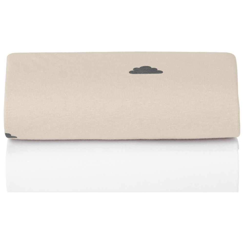 Snuz Moses & Carrycot Fitted Sheets - Sand/Cloud - Pack of 2