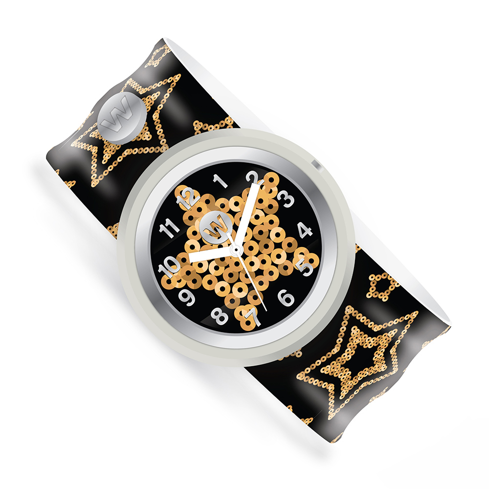Watchitude - Slap Watch - Gold Star
