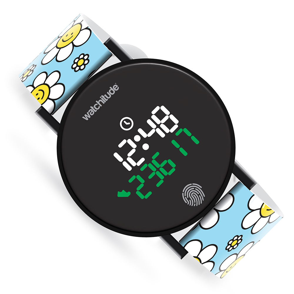 Watchitude - Step Counter Watch - Happy Flowers