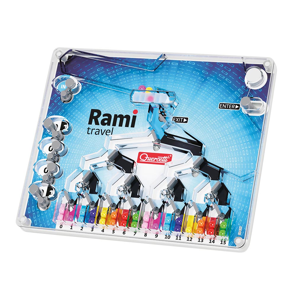 Quercetti - Intelligent Rami Travel Game