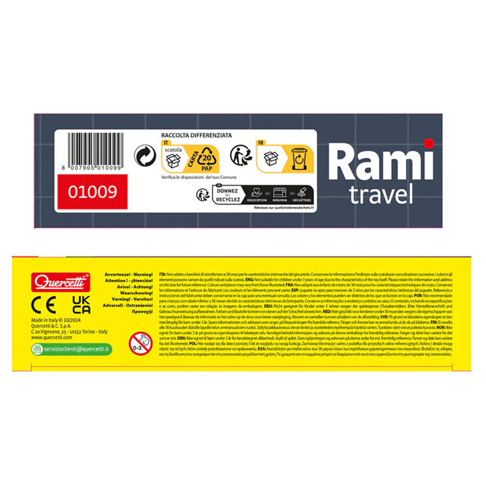 Quercetti - Intelligent Rami Travel Game