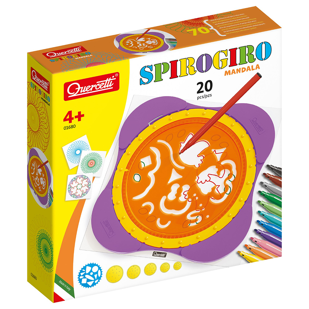 Quercetti - Spirogiro Mandala Spiral Art Set - 20 Pcs