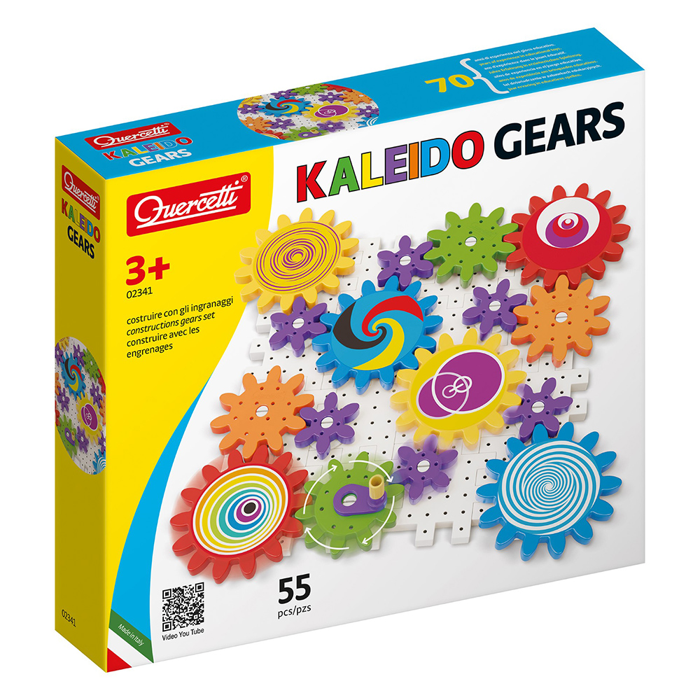 Quercetti - Kaleido Gears Mosaic Set - 55 Pcs