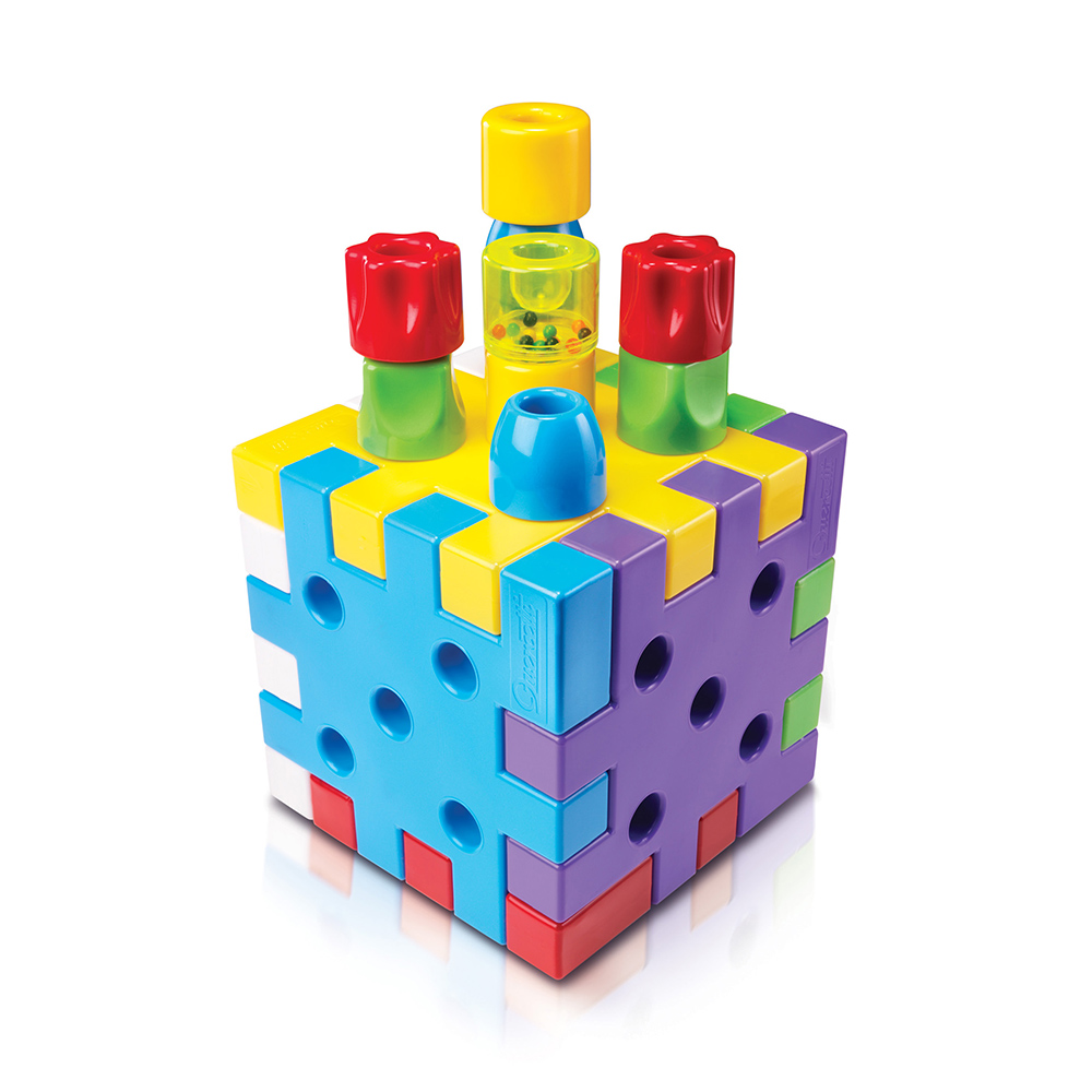 Quercetti - Qubo Building Block Set - 19 Pcs