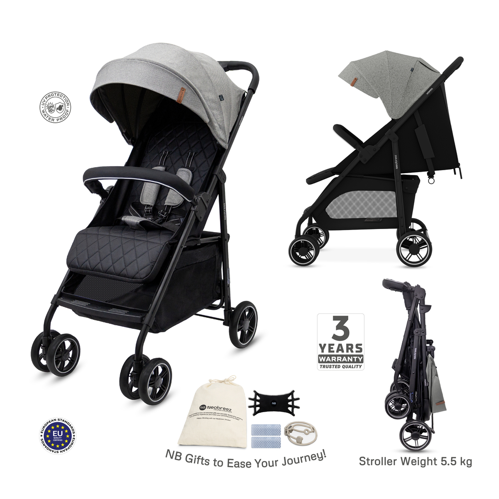 Neobreez - VOMX1 Baby Stroller - Medium Grey