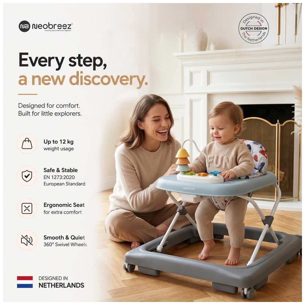 Neobreez - Tredo Baby Walker - Dark Grey