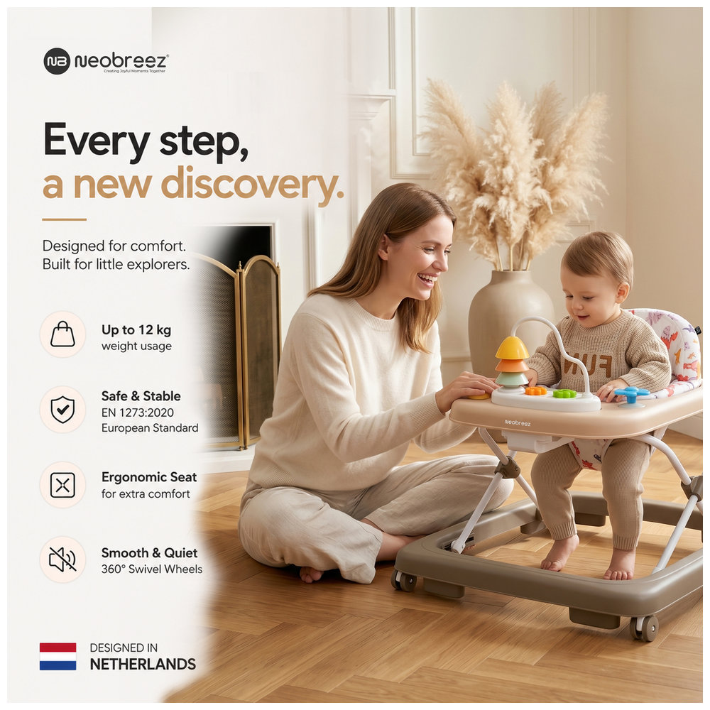 Neobreez - Tredo Baby Walker - Brown/Beige