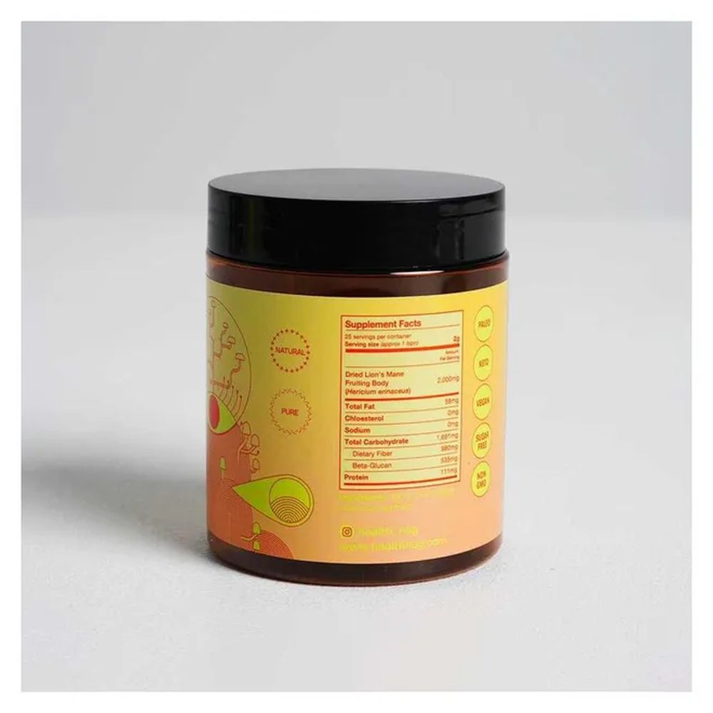 Health Nag - Lion's Mane Mushroom Powder - 25 Servings