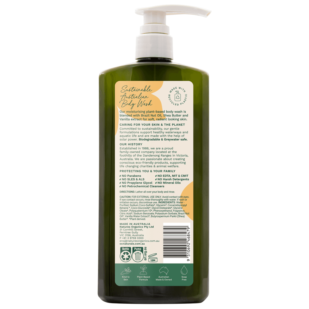OC Naturals - Vanilla Shea Moisturising Bodywash - 725ml
