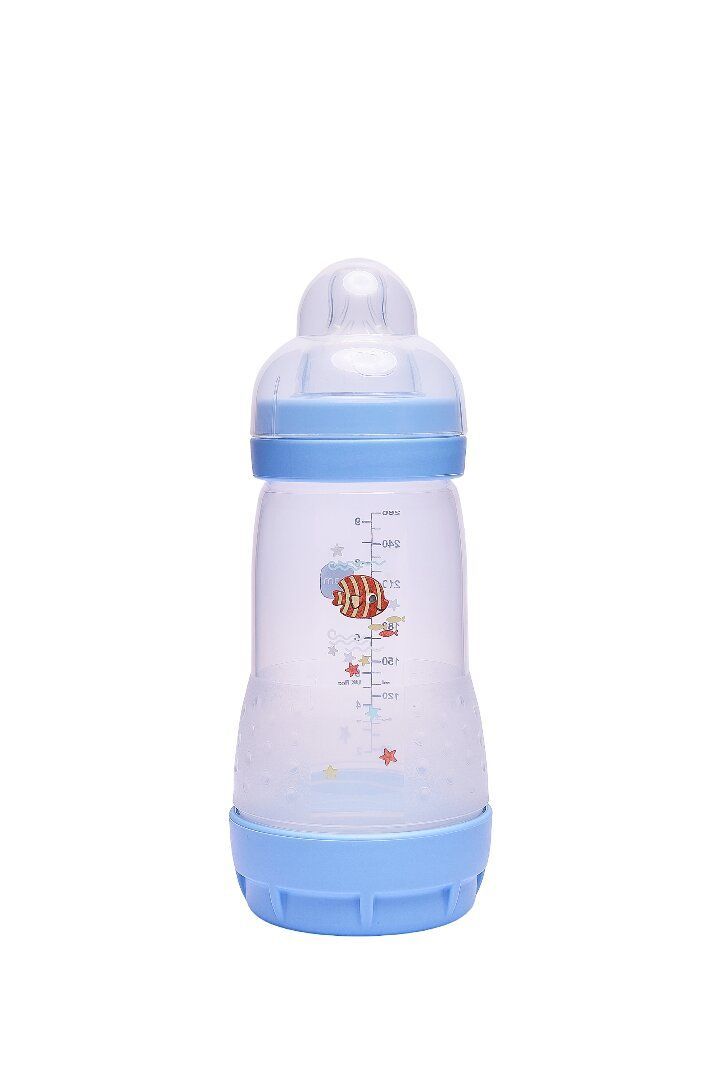 Mam - Baby Easy Start Feeding Bottle - Sealife Blue - 260 ml