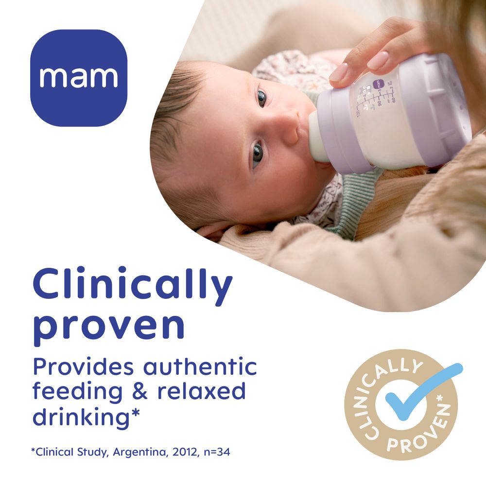 Mam - Baby Easy Start Feeding Bottle - Sealife Blue - 260 ml