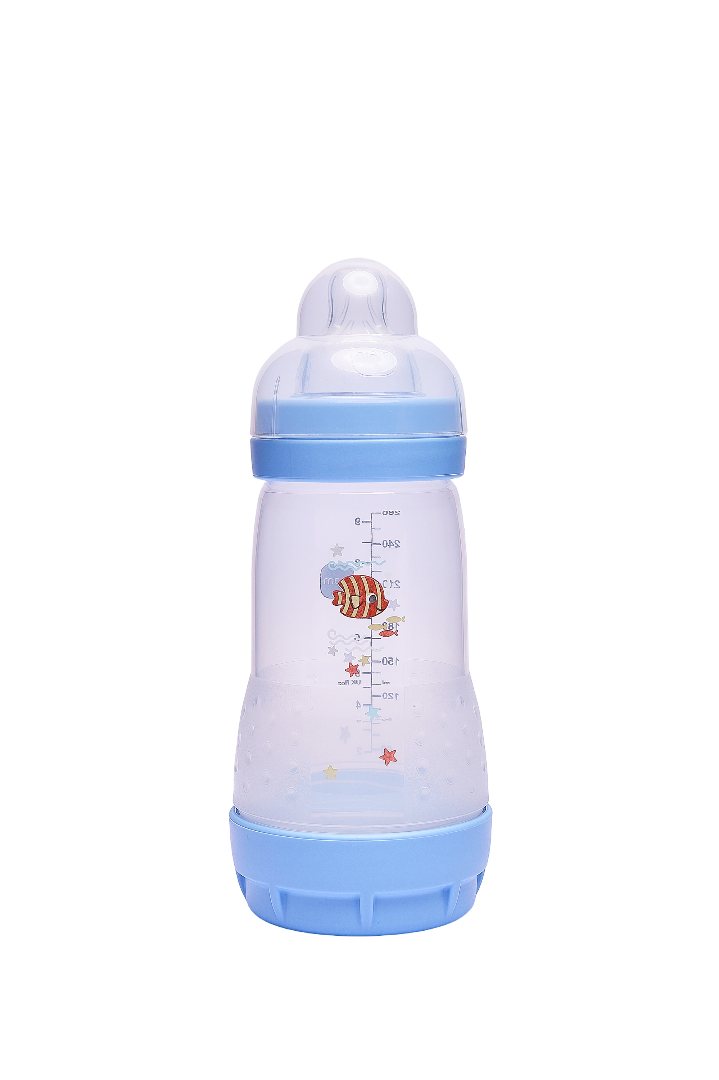 Mam - Baby Easy Start Anticolic Silicone Bottle - Sealife Pink - 320 ml
