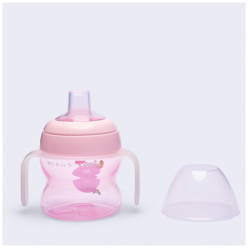 Mam - Baby Starter Glow In The Dark Night Silicone Cup - Fores Pink - 150 ml