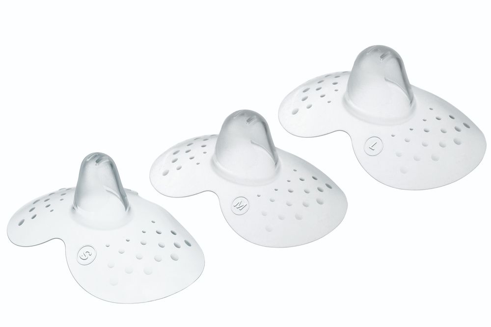 Mam - Breastfeeding Nipple Shield Set - Clear - 3 Pcs