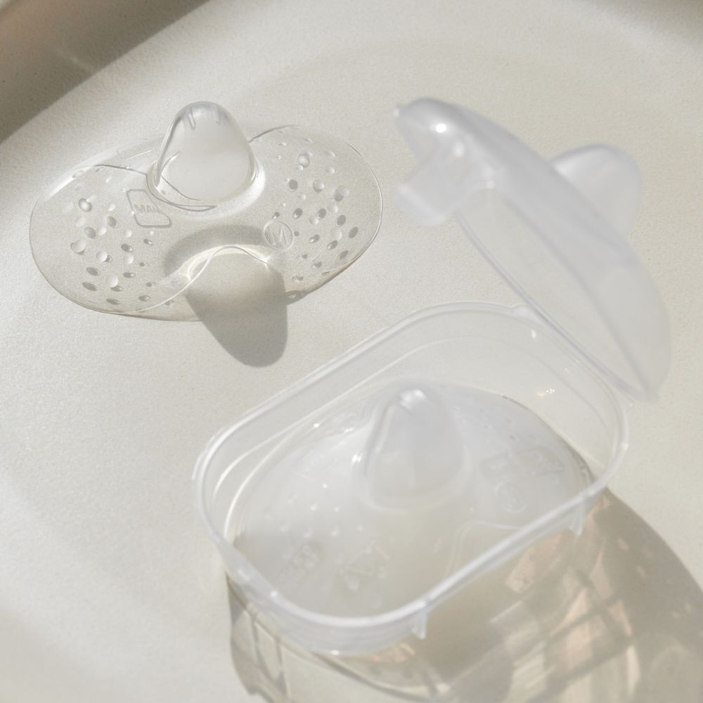 Mam - Breastfeeding Nipple Shield Set - Clear - 3 Pcs