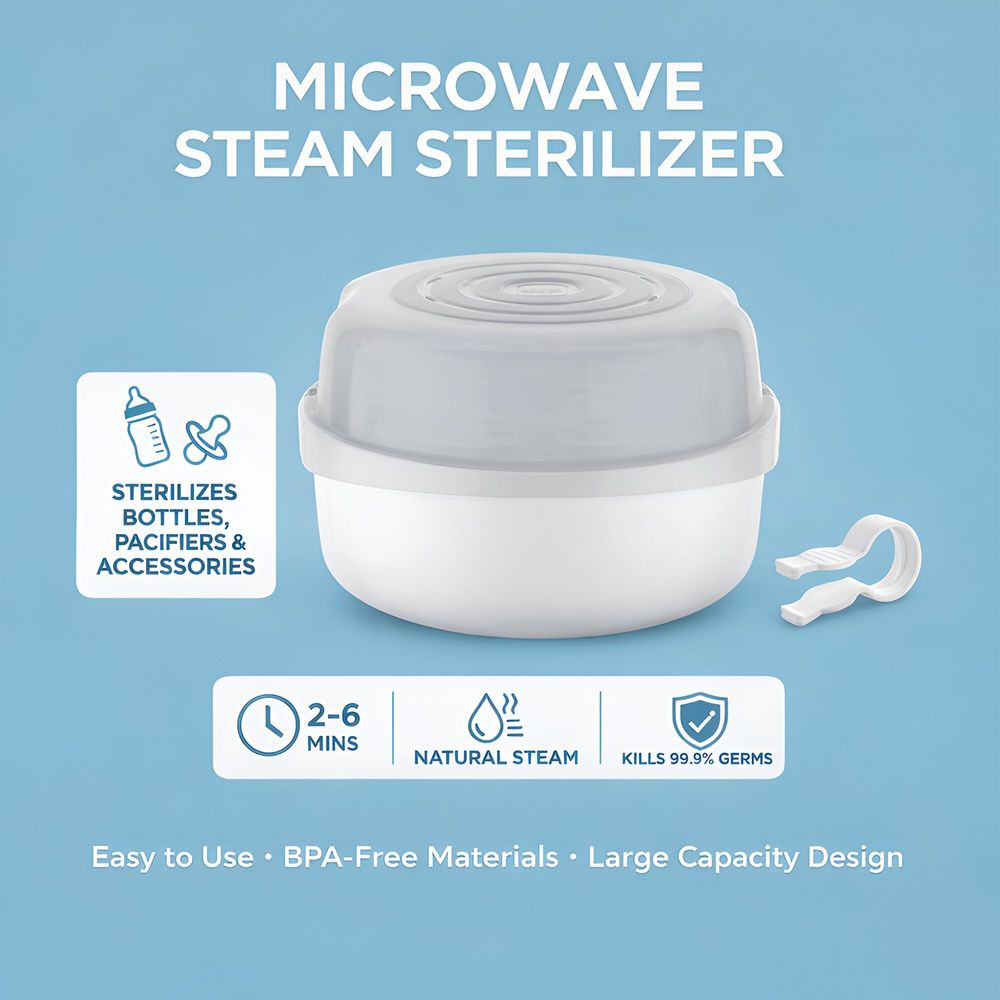 Mam - Baby Microwave Steam Sterilizer - White