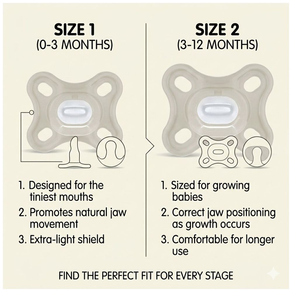 Mam - Baby Comfort Silicone Pacifier - Pack Of 2