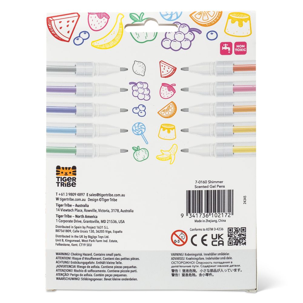 Tiger Tribe - Shimmer Scented Gel Pens Seed