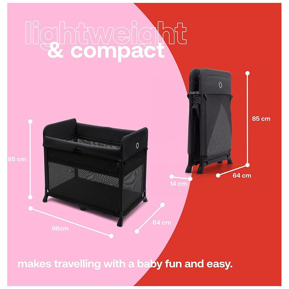 Bugaboo - Stardust 2023 Travel Cot - Black