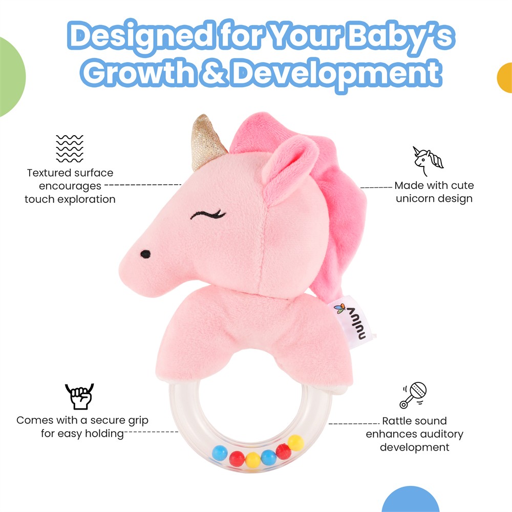 Nuluv - Playtime Unicorn Ring Rattle