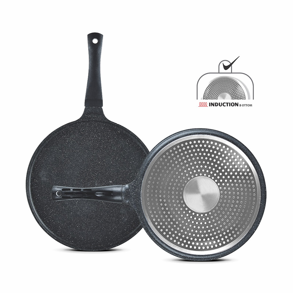 Sonex - Non-Stick Eden Hot Plate - Grey Marble - 30 cm