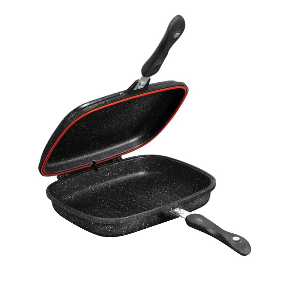 Sonex - Non-Stick Double Grill Pan - Black Marble - 36 cm