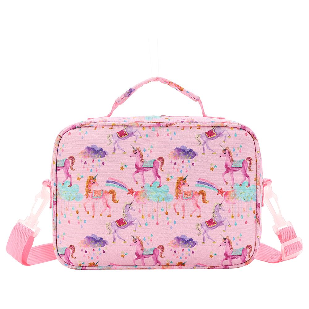 Cubs - Shiny Fabric Lunch Bag - Rose Pink