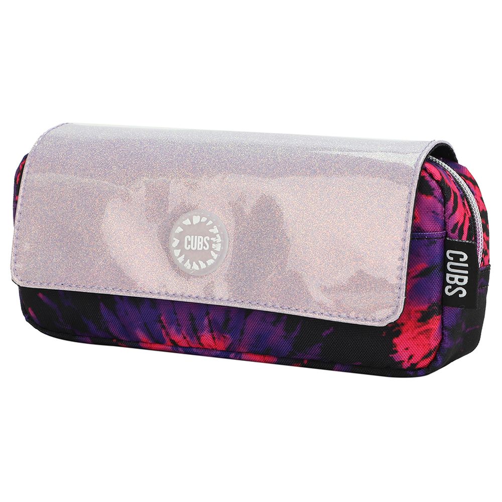 Cubs - Tie Dye Pencil Case - Black & Purple