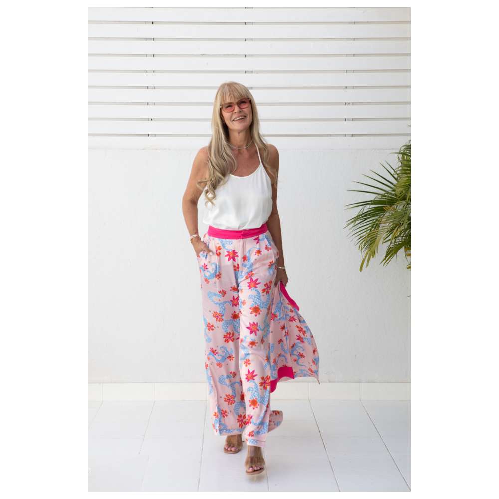 Stylebug - Women's Printed Palazzo Pants - Pink
