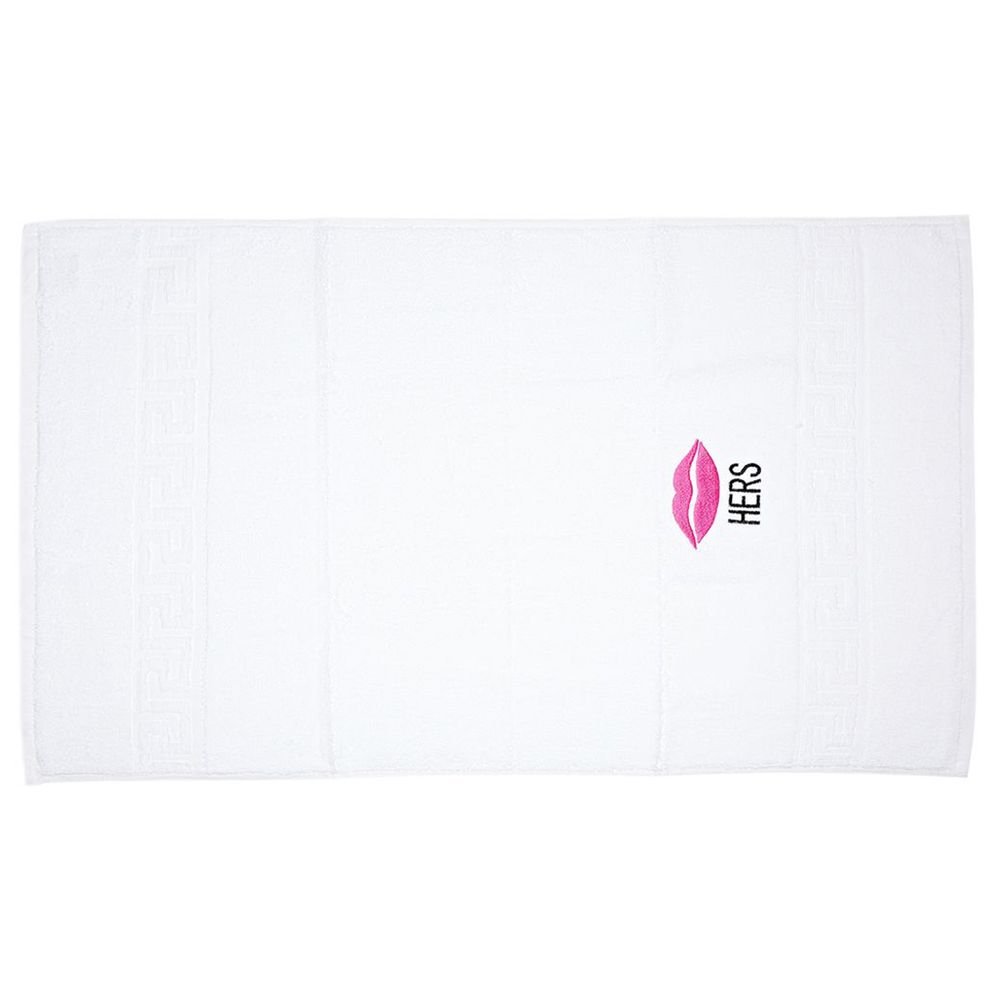 BYFT - Premium Mrs. Lips Bath Towel - White