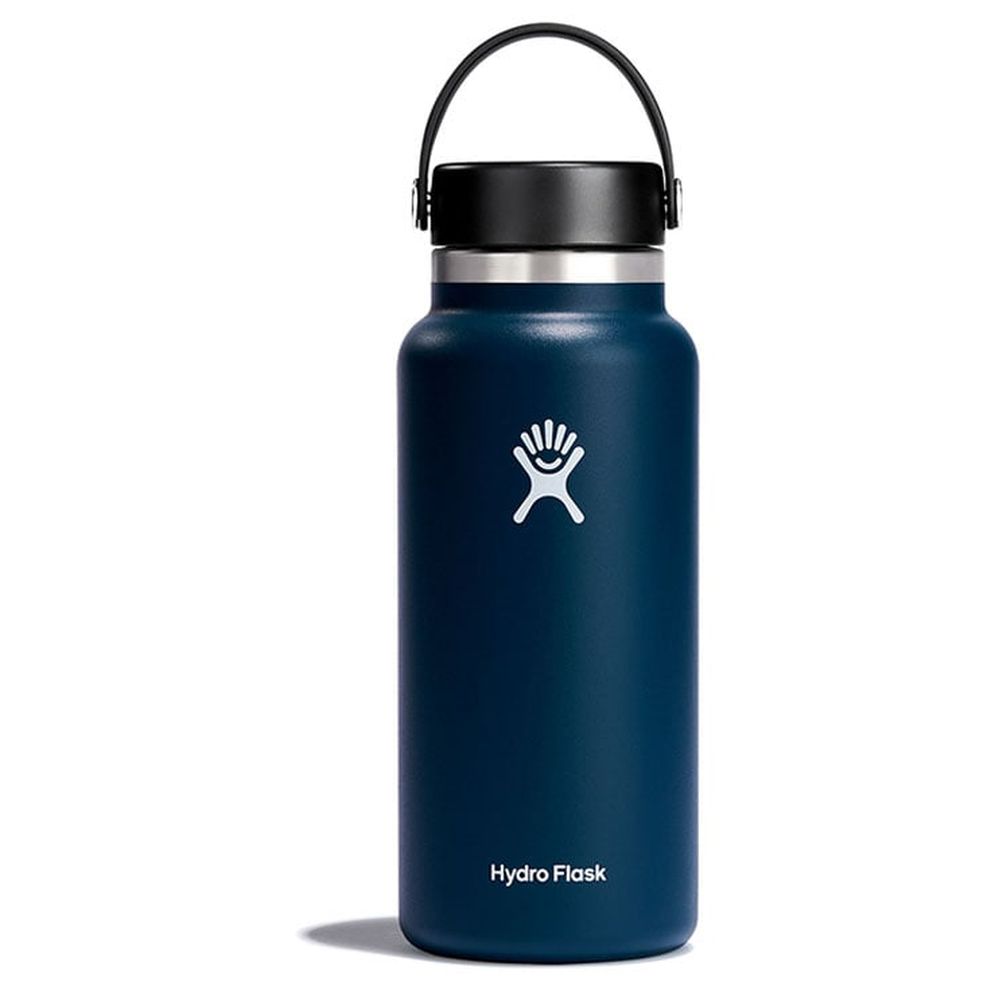 Hydro Flask - Vacuum Insulated Stainless Steel Wide Mouth Water Bottle - Indigo - 950 ml