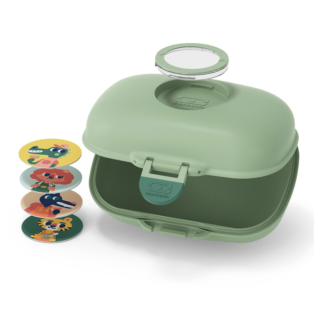Monbento - Kids Gram Snack Box - Green Forest - 600 ml