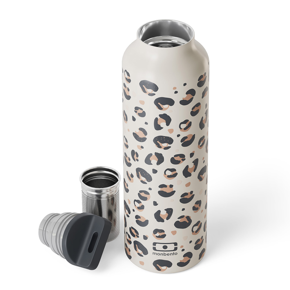 Monbento - Insulated Bottle With Infuser - Graphic Leopard - 500 ml