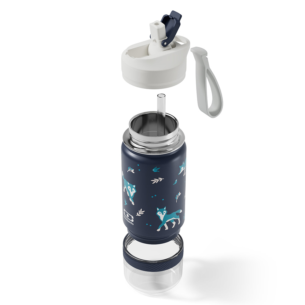 Monbento - Twisty Insulated Water Bottle - Wolf - 300 ml