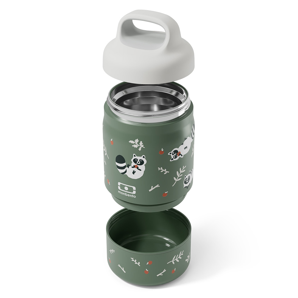 Monbento - Kids Handy Insulated Food Jar - Racoon - 500 ml