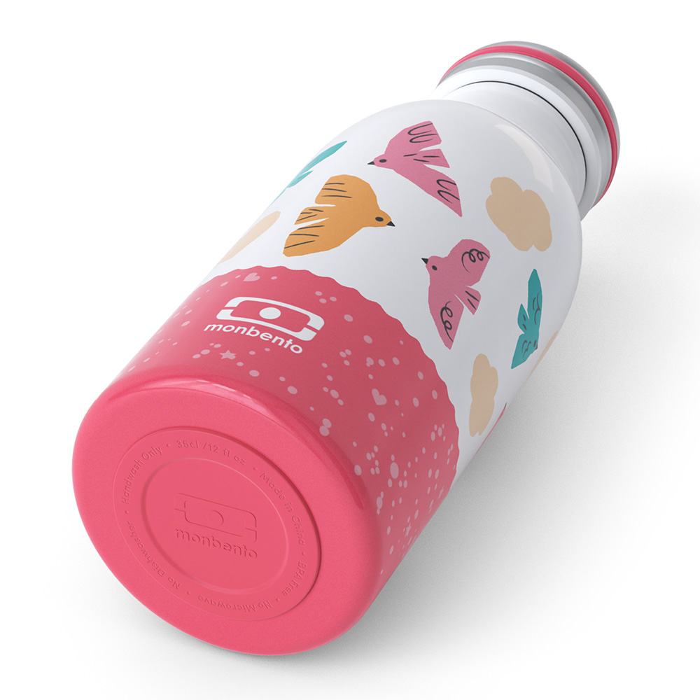 Monbento - Cooly Insulated Water Bottle - Rose Bird - 350 ml