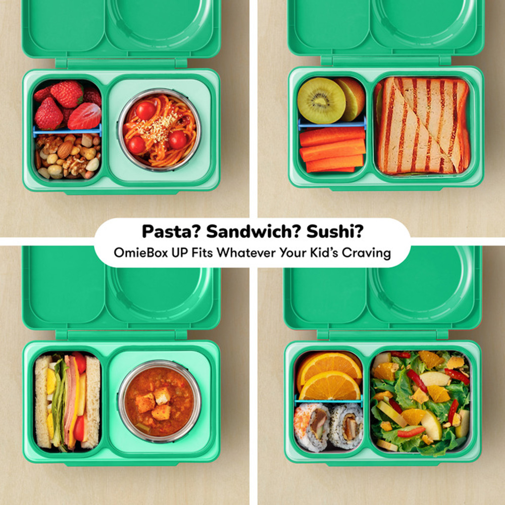 OmieBox - 3-Compartment Up Thermos Lunch Box