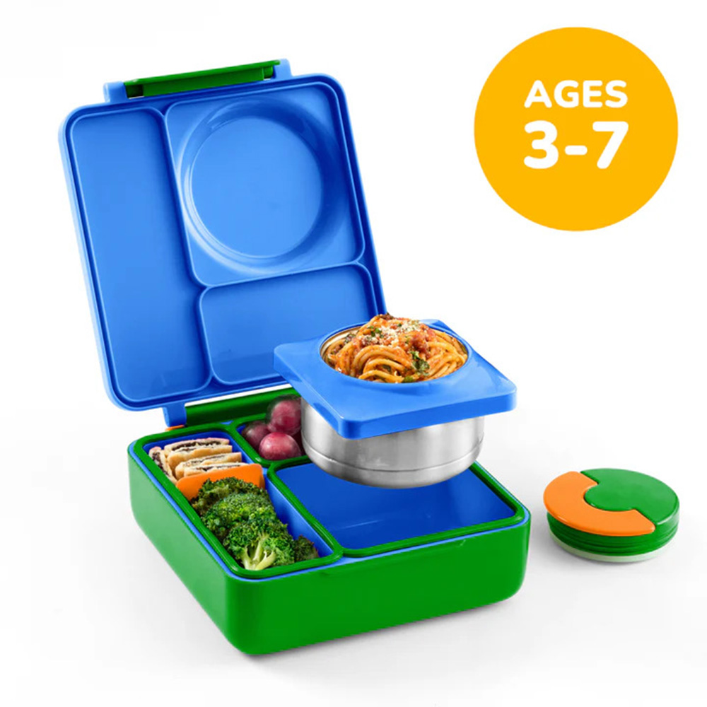 OmieBox - 4-Compartment Thermos Bento Lunch Box