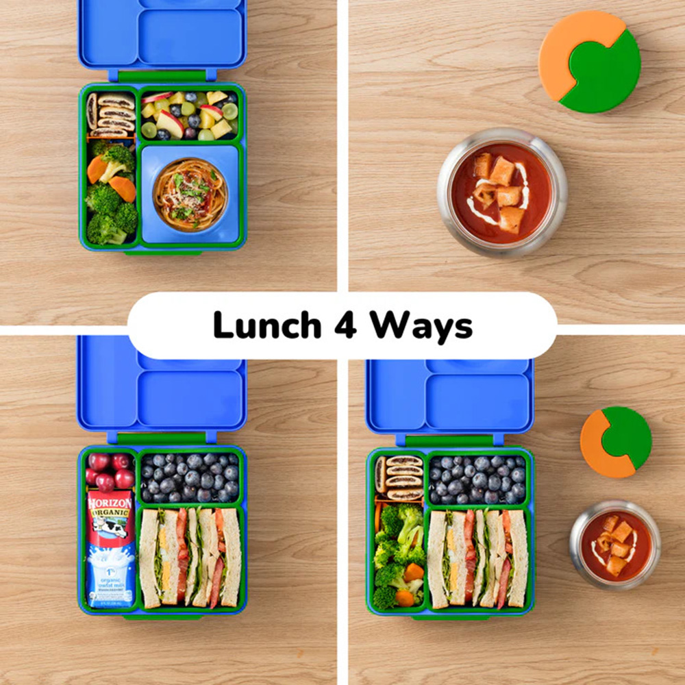 OmieBox - 4-Compartment Thermos Bento Lunch Box