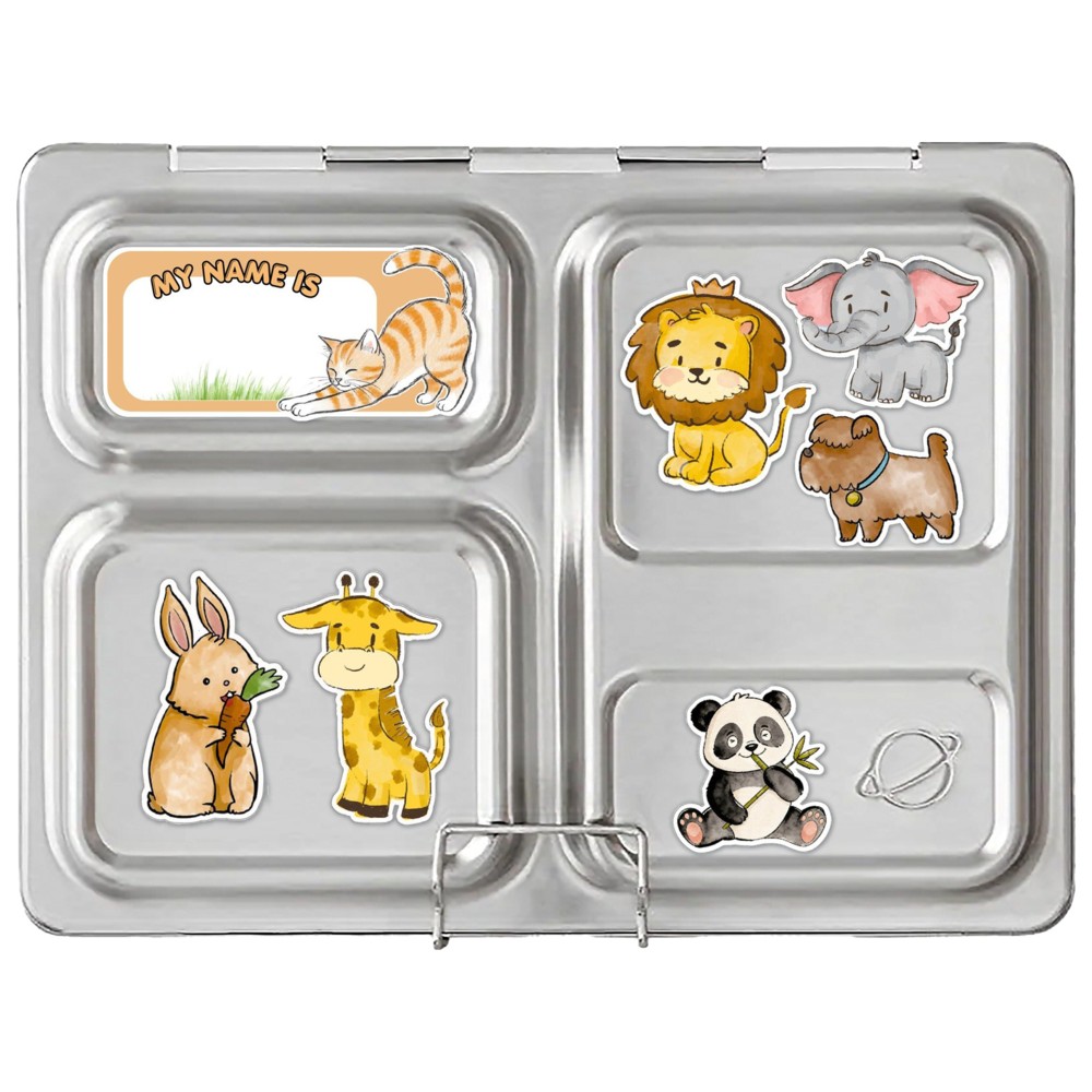 Planetbox - Launch 3-Compartment Lunch Box, Dipper & Magnet Set - Animal