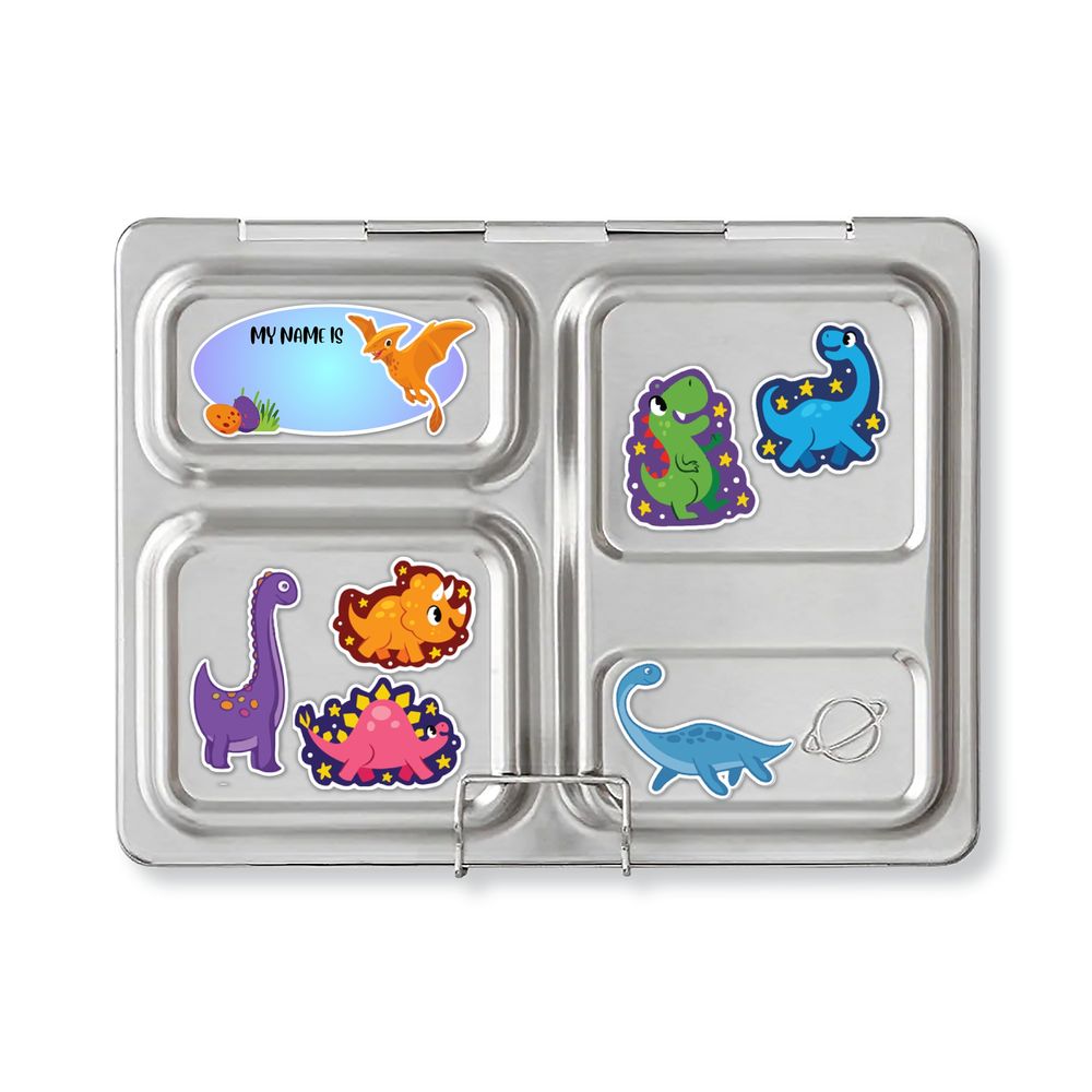 Planetbox - Launch Lunch Box With Square Dipper & Magnet Set - Dino