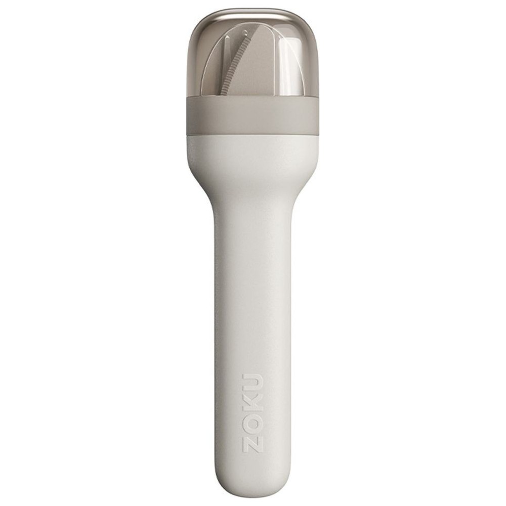 Zoku - Pocket Reusable Cutlery Set With Case - Grey - 4 Pc Set