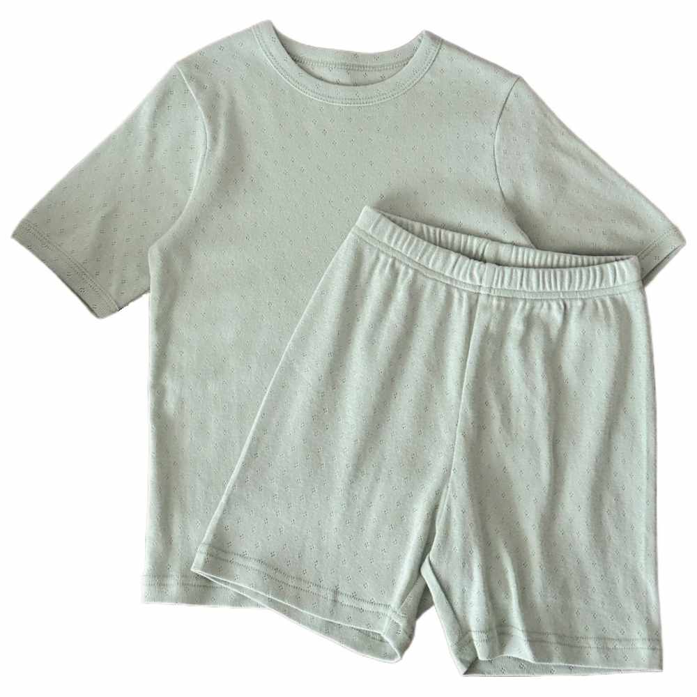 Cherubcare Solid Pyjama Set - Green - 2 Pcs