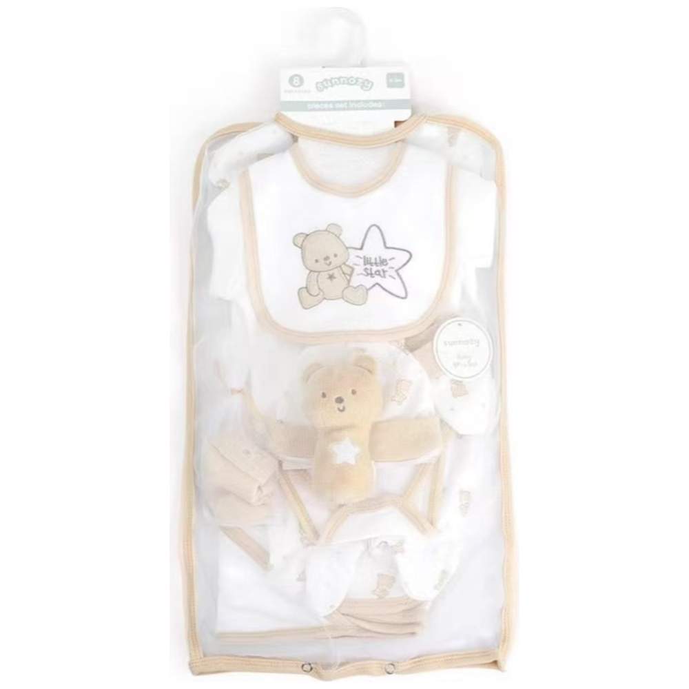 Sunnozy Baby Bear Matching Set - Khaki - 8 Pcs