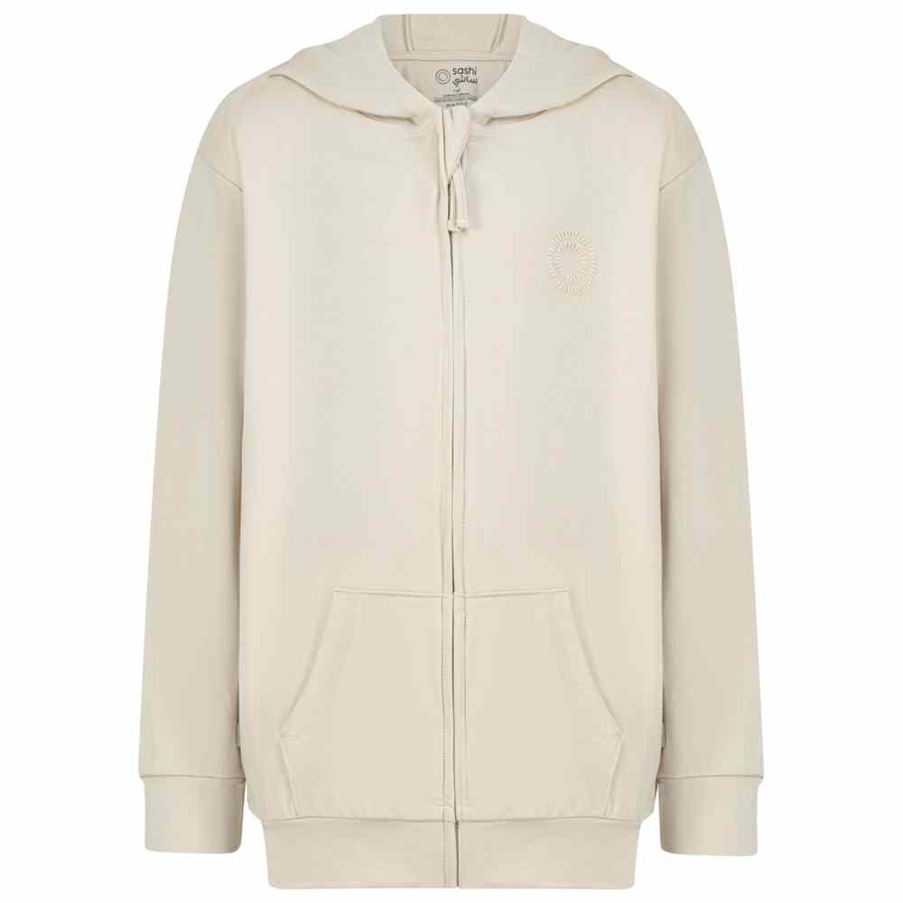 Sashi Kid's Cloud Dream Solid Zip-Up Jacket - Beige