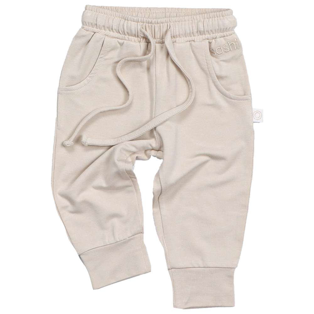 Sashi Kid's Cloud Dream Solid Joggers - Beige