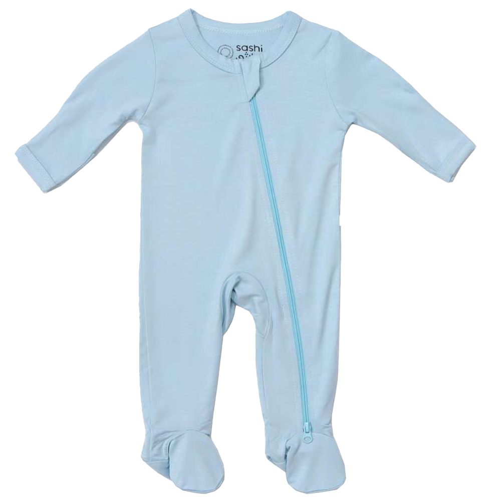 Sashi Baby Boy Comfort Footed Sleepsuit - Blue